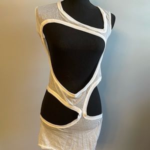 Rick Owens Men’s DIRT membrane tank in MILK size:SMALL